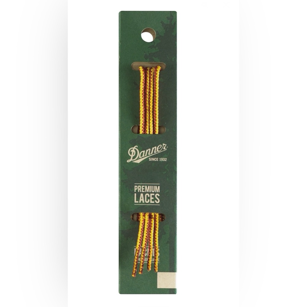 Yellow and Red Rope Shoelaces - Picture 2 of 2